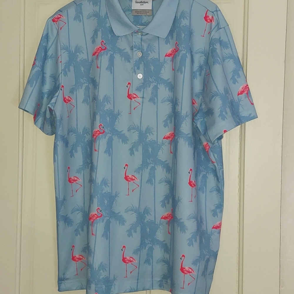 🦩Men's Flamingo Polo Shirt
